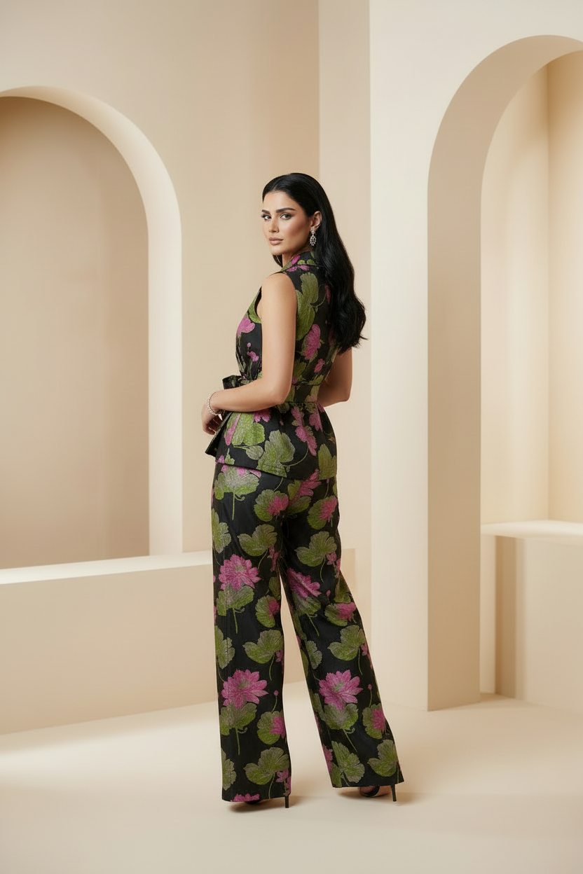 Premium Jacquard Two-Piece Set