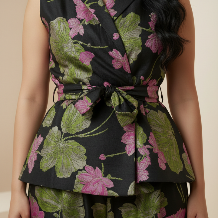 Premium Jacquard Two-Piece Set