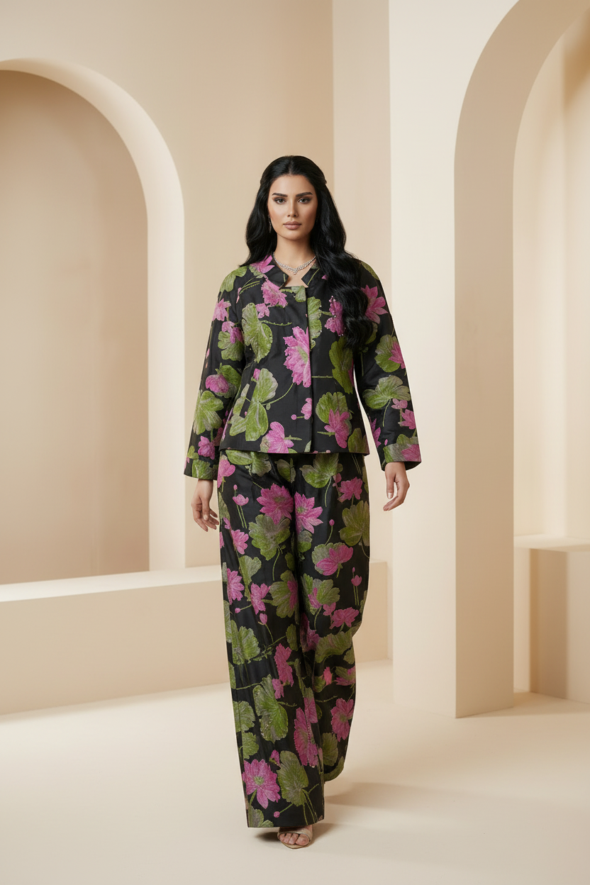 2 piece / full set jacquard