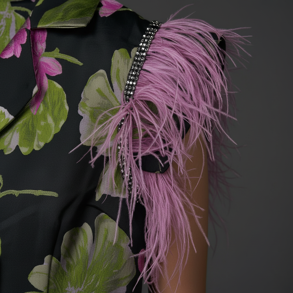 sleeveless jacket jacquard