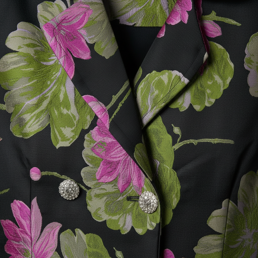 sleeveless jacket jacquard