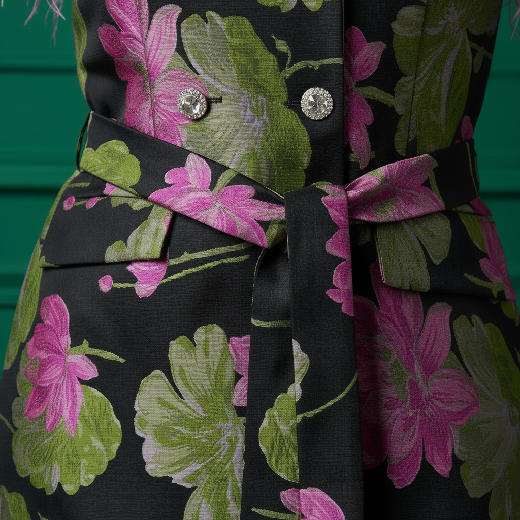 sleeveless jacket jacquard