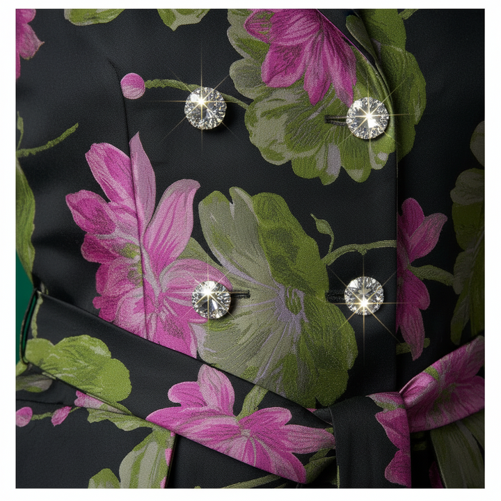 sleeveless jacket jacquard