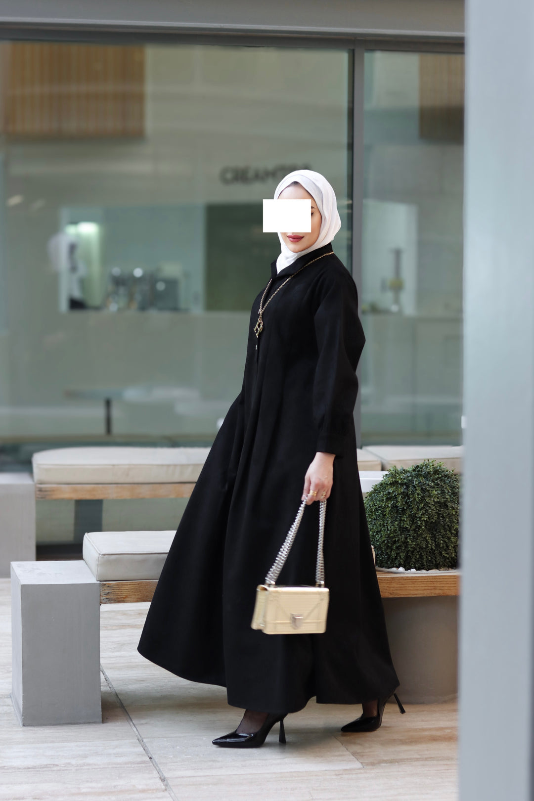 Noir Grace Chamois Dress