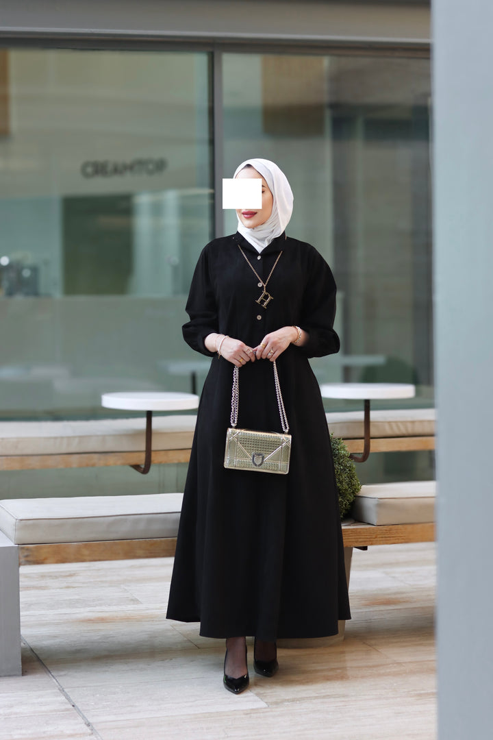 Noir Grace Chamois Dress