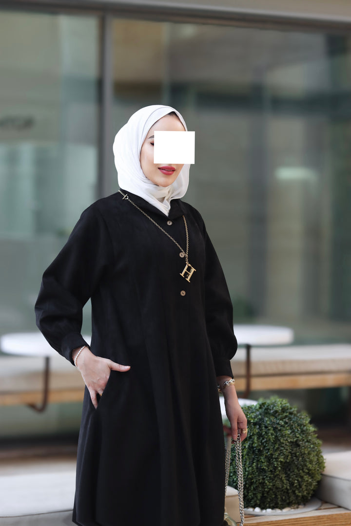 Noir Grace Chamois Dress