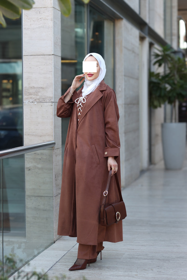 Mocha Lace Chamois Set