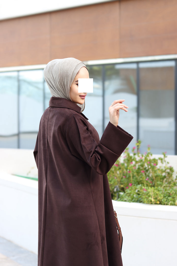 Amber Veil Chamois Dress