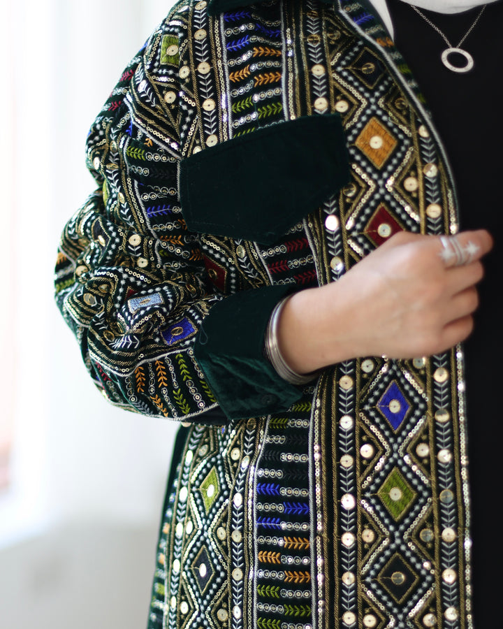 Jeweled Designer Jacket & Trouser Set