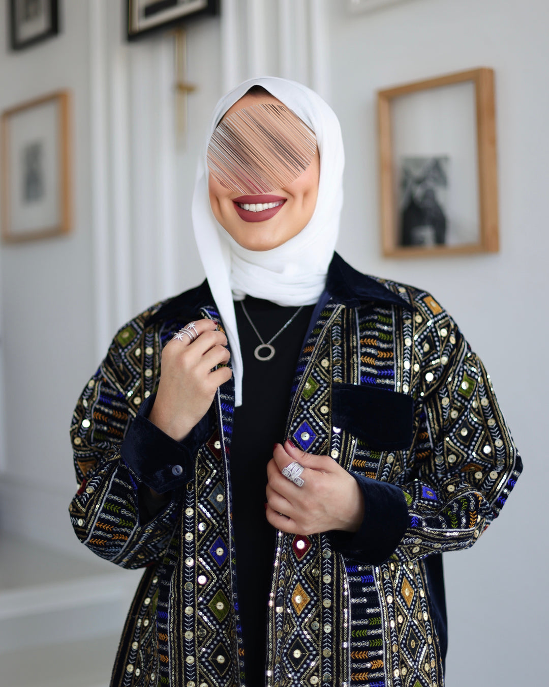 Jeweled Designer Jacket & Trouser Set