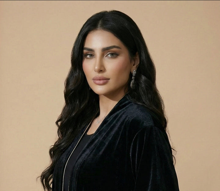 Cardigan Velvet Silver Embroidery