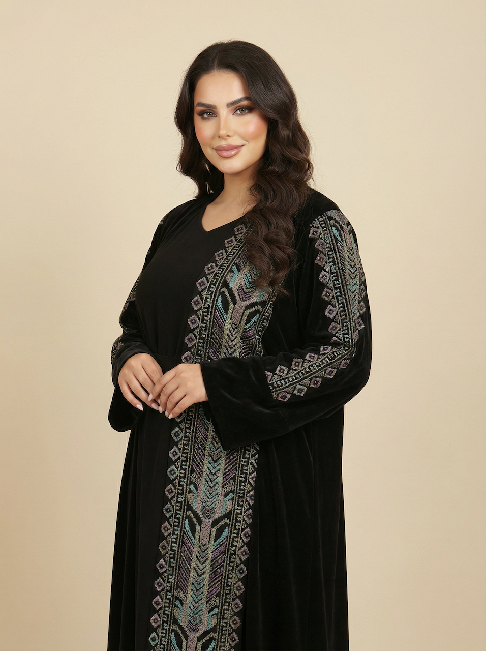 Daraa Velvet Set - Midnight