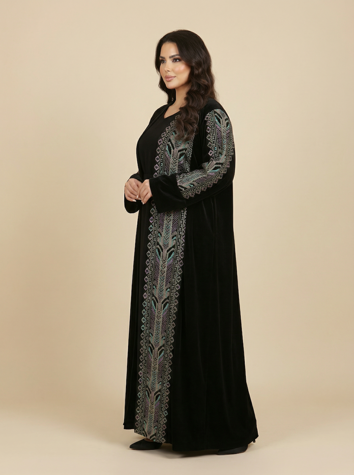 Daraa Velvet Set - Midnight
