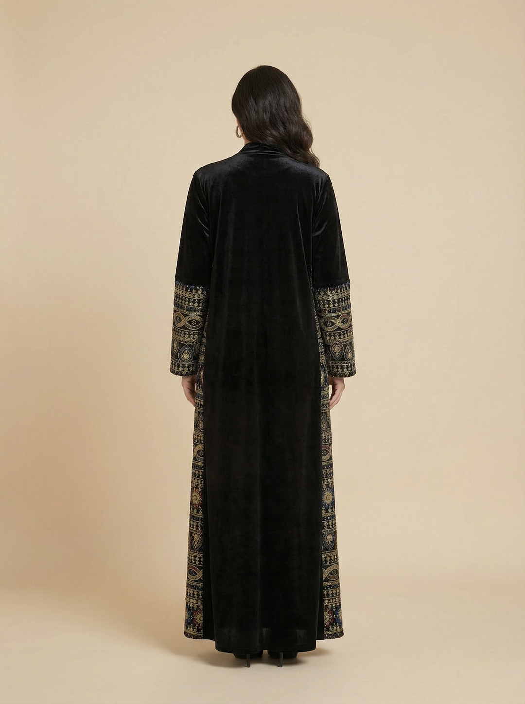 Daraa Velvet Set - Gold