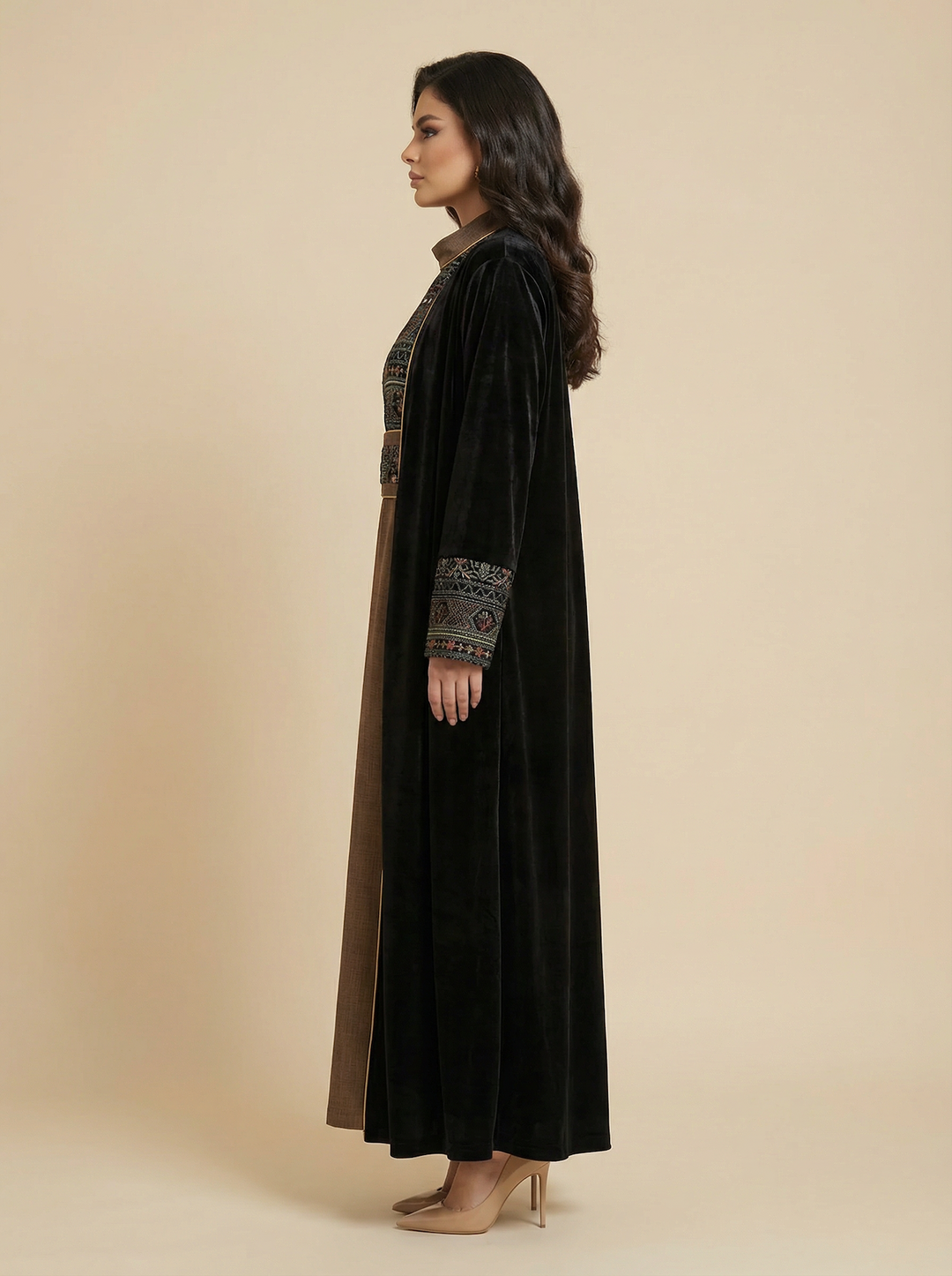 Daraa Velvet Set - Noir