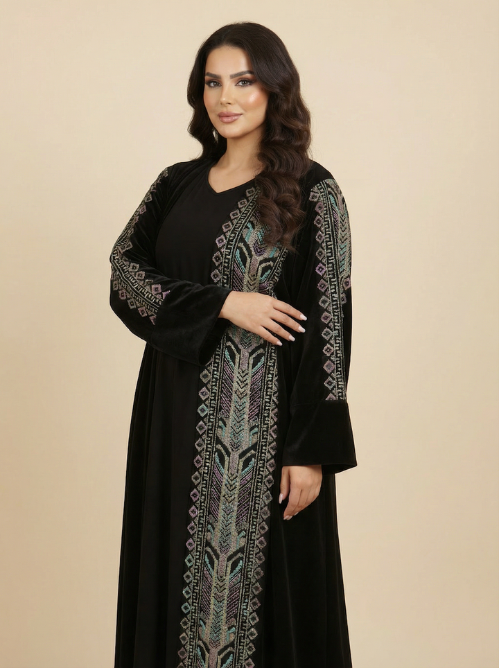 Daraa Velvet Set - Midnight