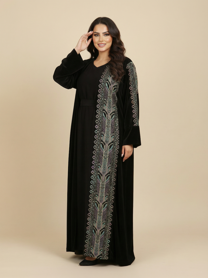 Daraa Velvet Set - Midnight