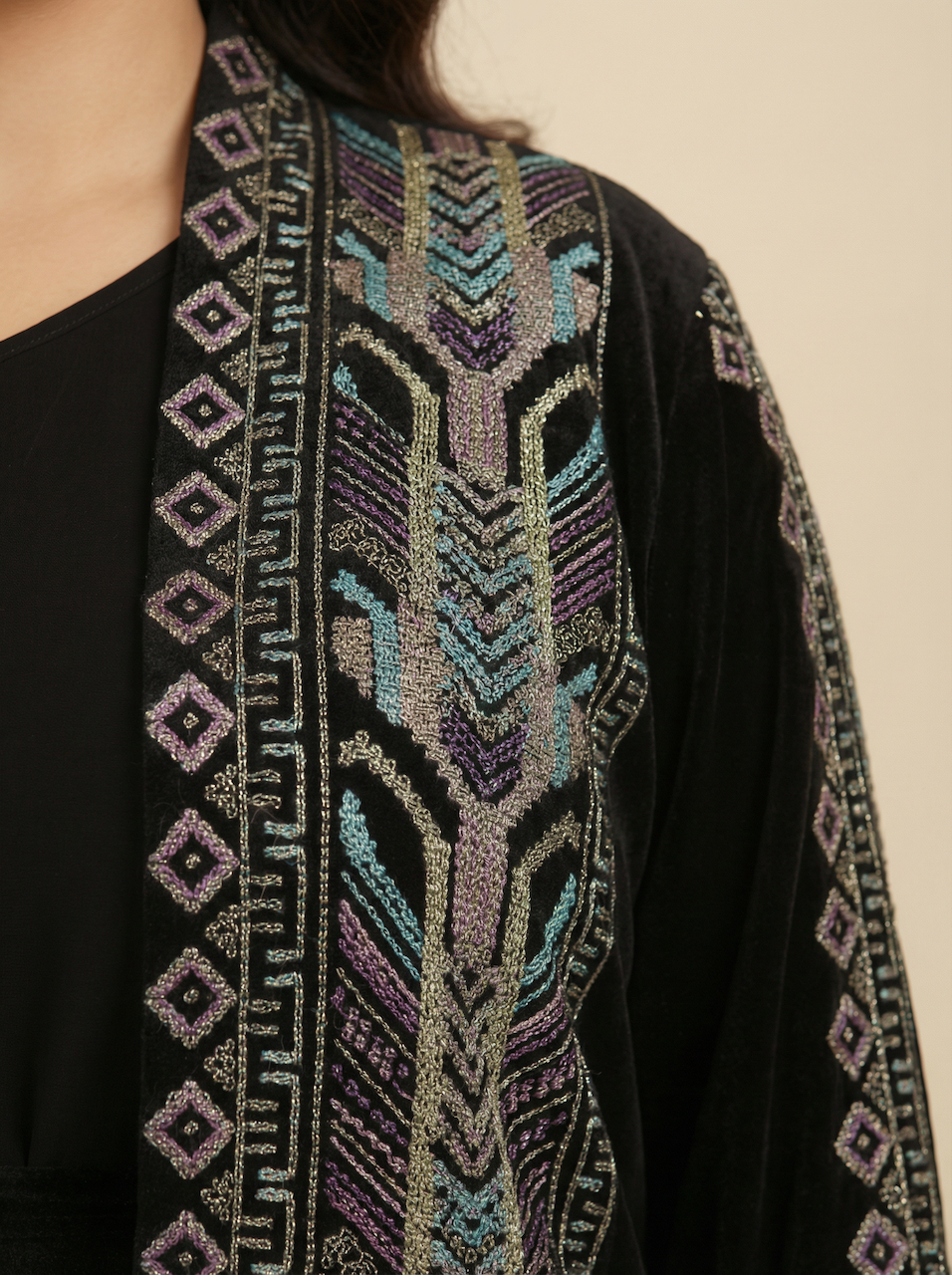 Daraa Velvet Set - Midnight