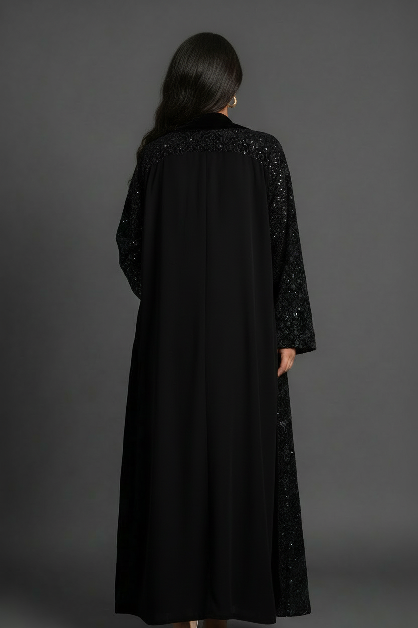 Jacket Bisht - Royal Embroidery - Black