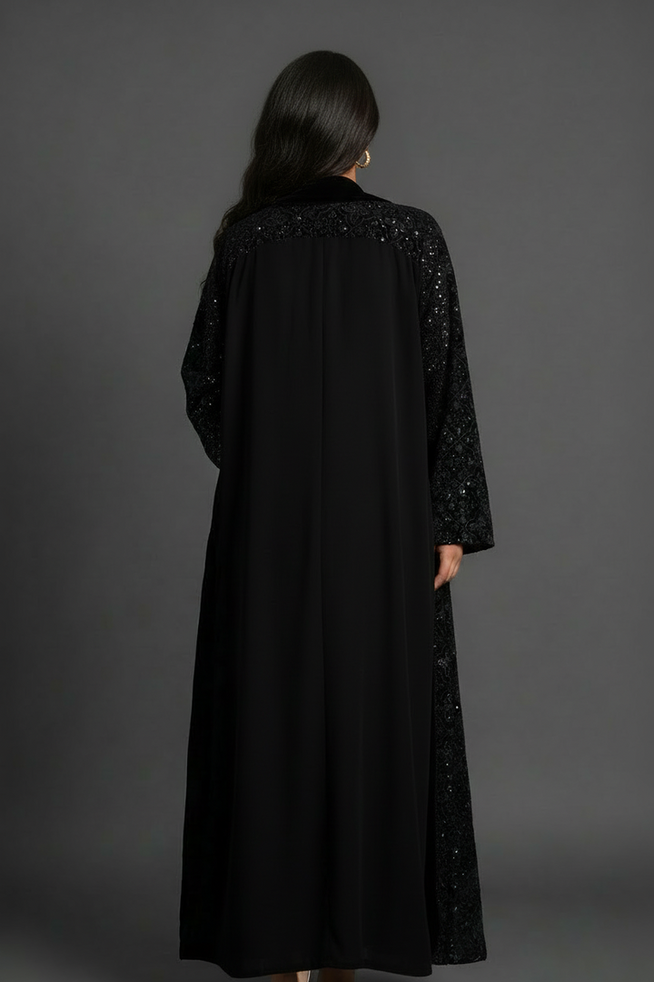 Jacket Bisht - Royal Embroidery - Black