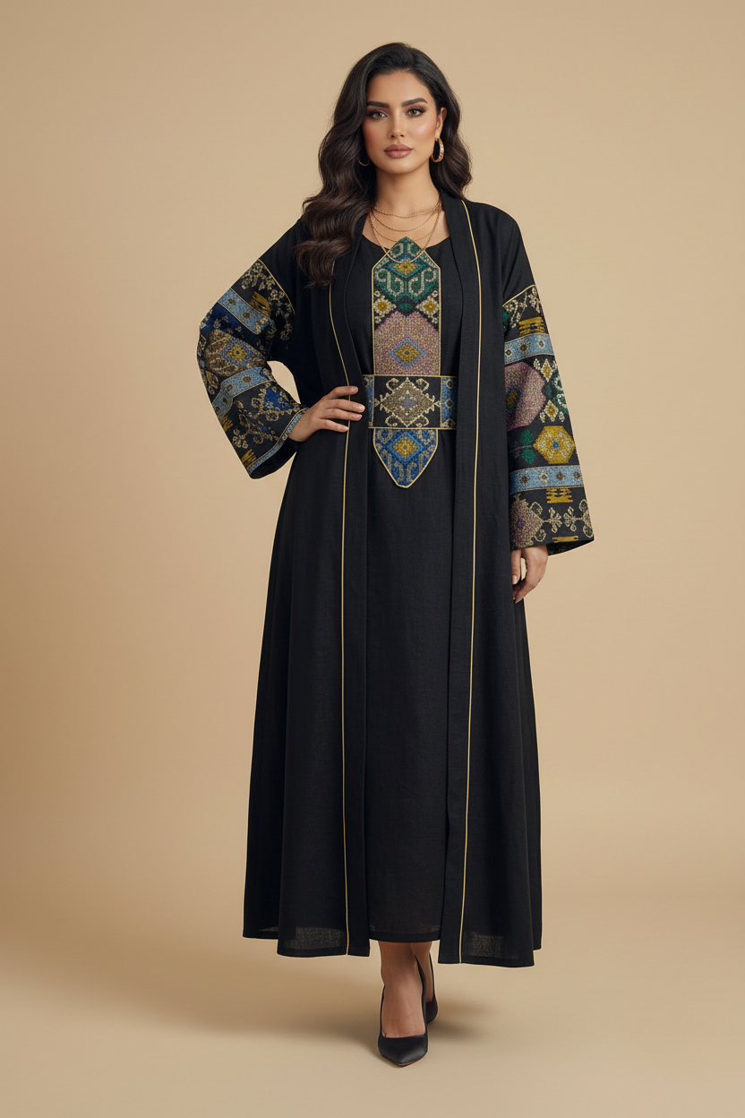 Black abaya hero - pose 1