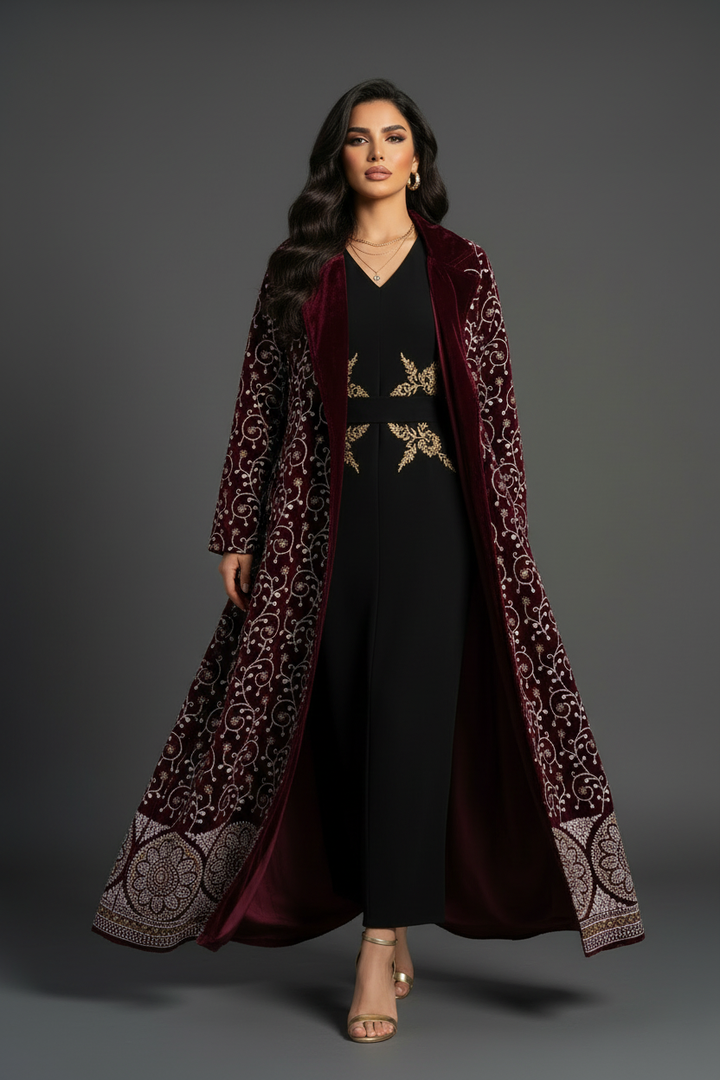 Burgundy Bisht Hero 3