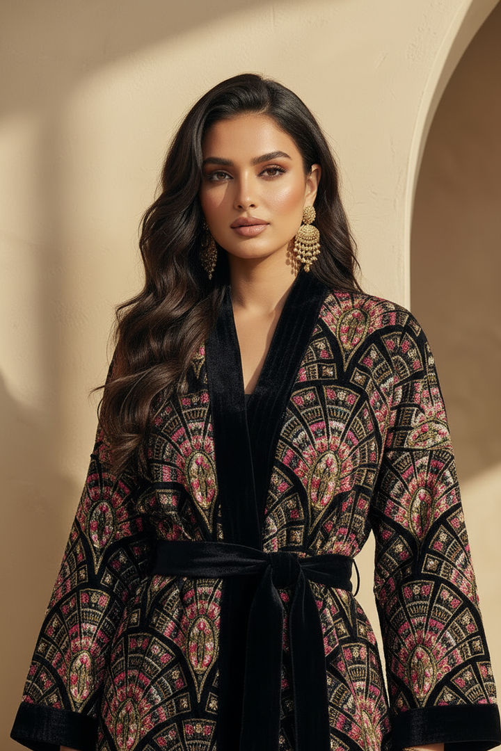 Centered composition with belt detail