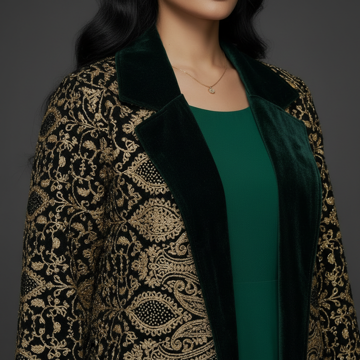 Collar and neckline macro - square