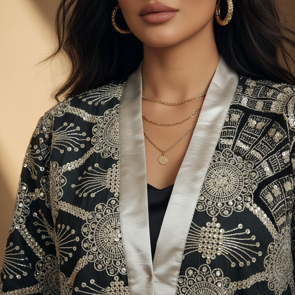 Velvet Embroidered Jacket