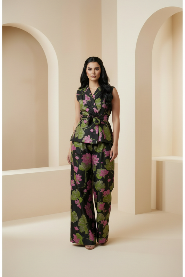 Premium Jacquard Two-Piece Set