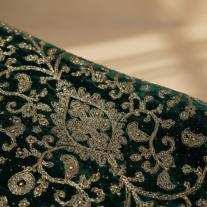 Embroidery detail macro