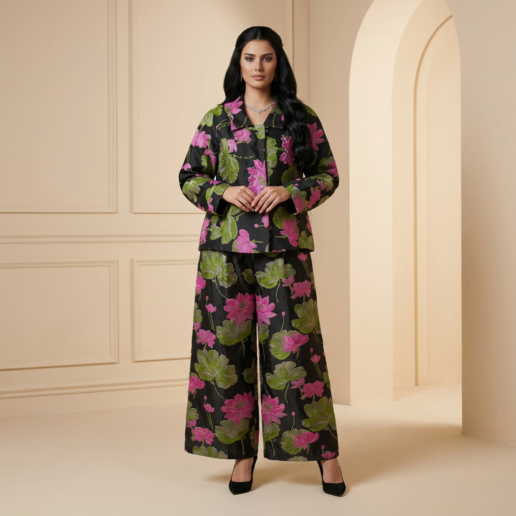 2 piece / full set jacquard