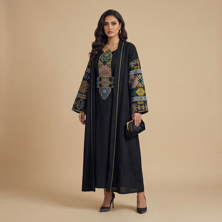 Bisht Twins linen- Black Gold Line