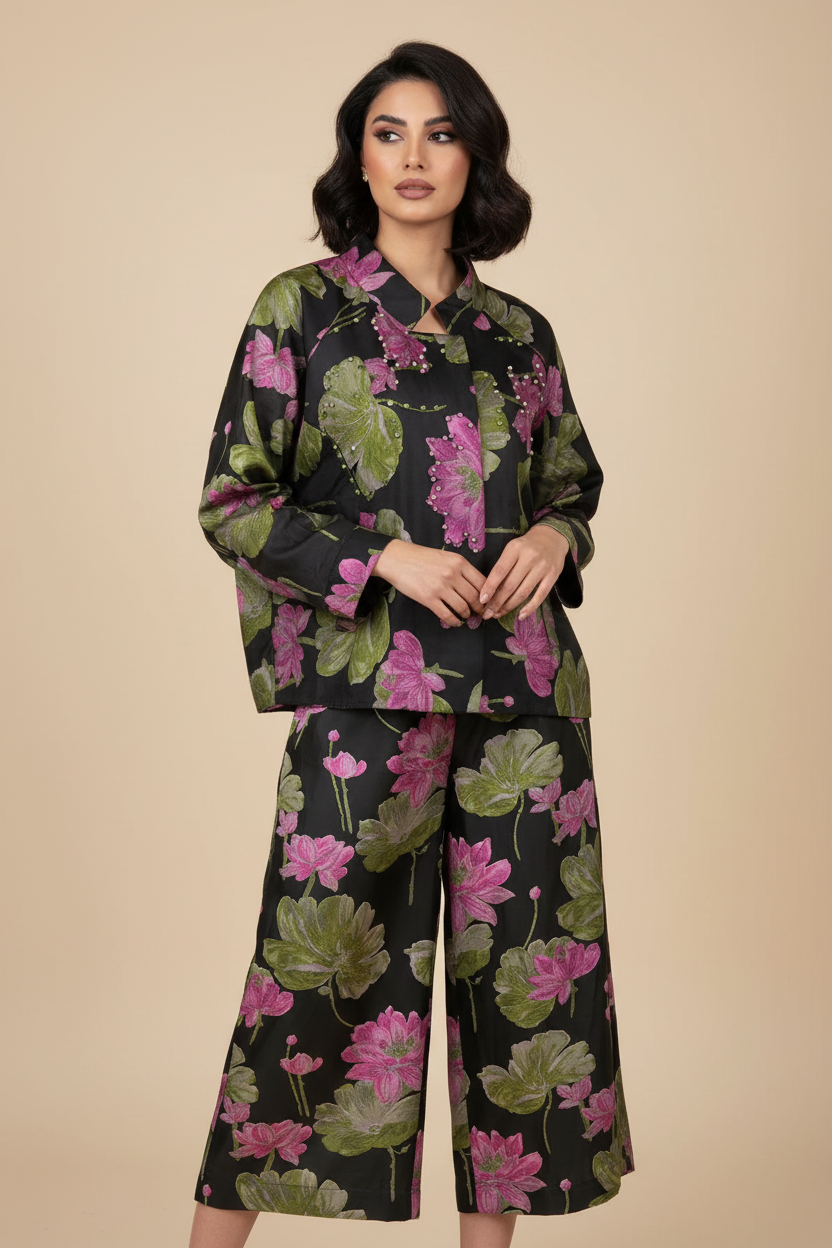 2 piece / full set jacquard