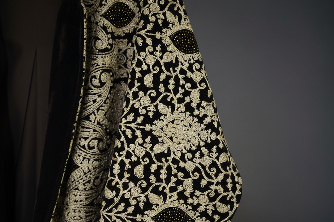 Macro embroidery detail