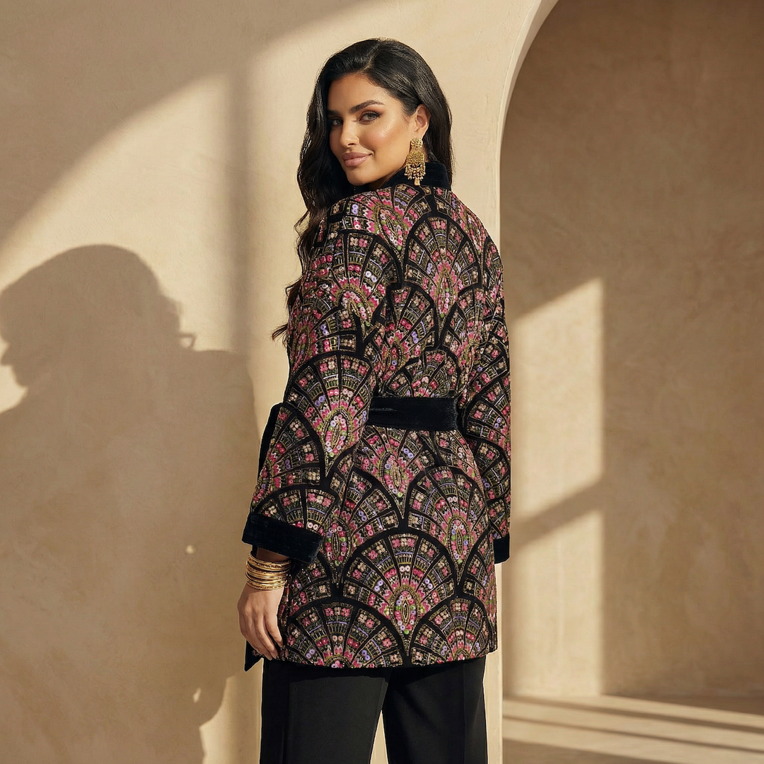 Indian Premium Velvet Embroidery Jacket