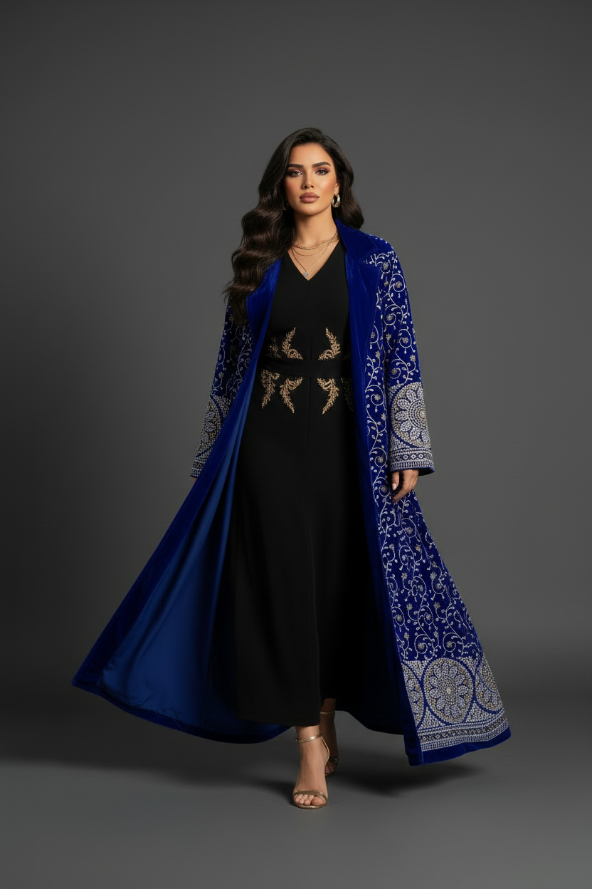 Royal Blue Bisht Hero 3