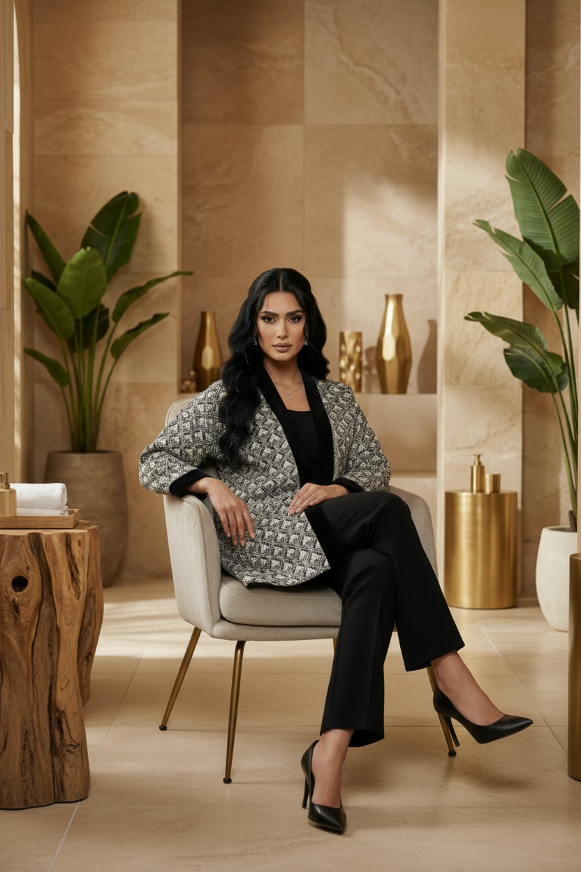 Black Velvet Embroidered Jacket