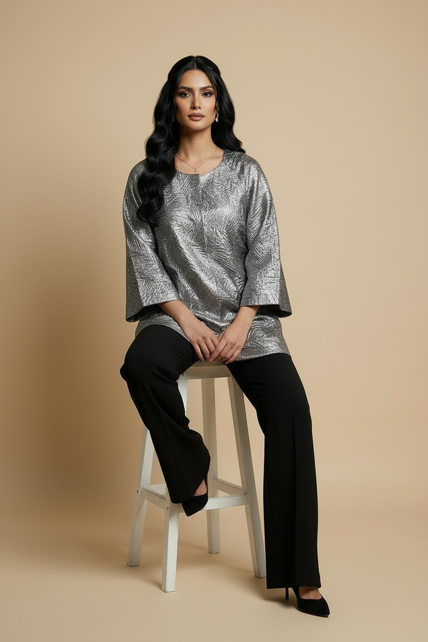 Rose Gold Jacket - Laminated Jacquard