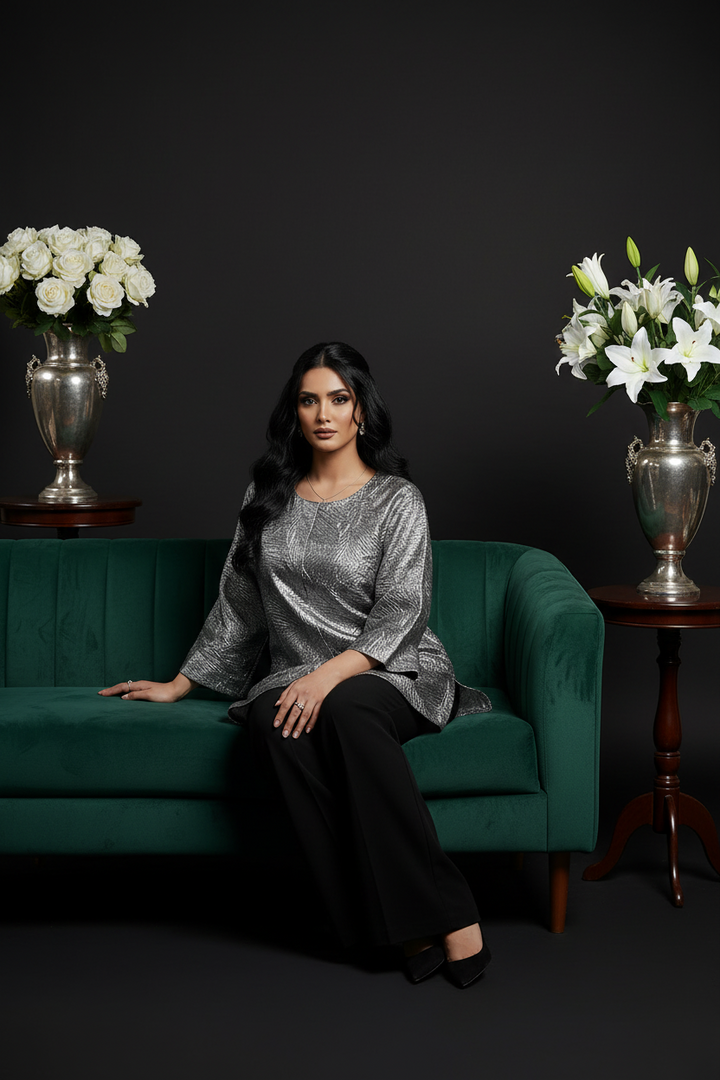 Rose Gold Jacket - Laminated Jacquard