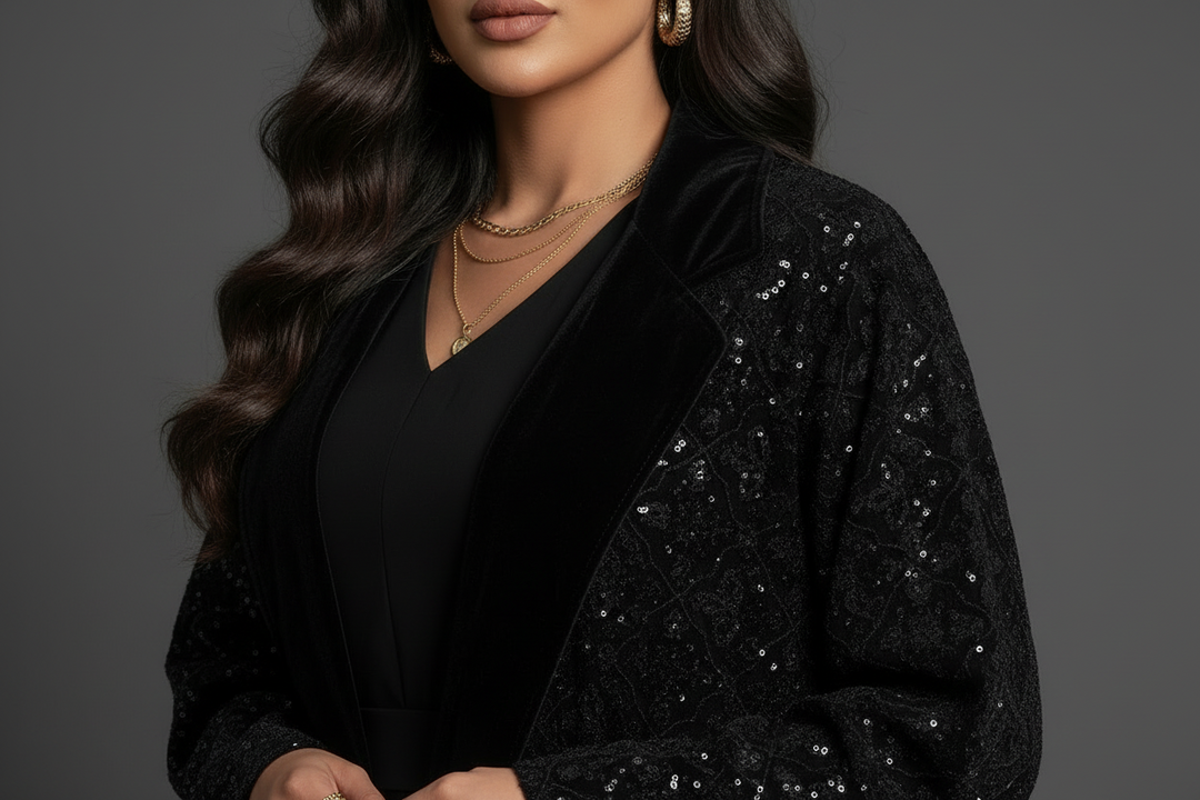 Jacket Bisht - Royal Embroidery - Black