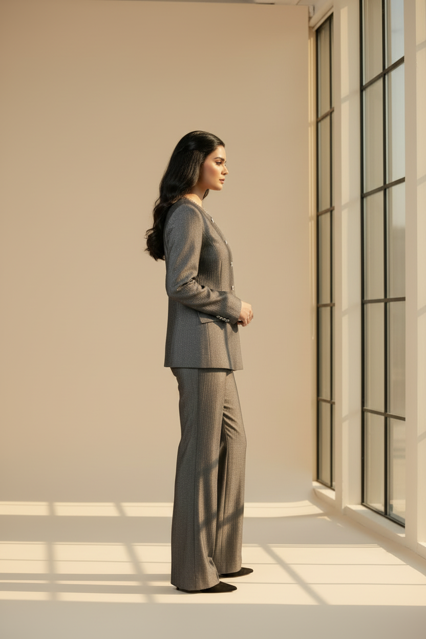 طقم قطعتين من اللامي لينن