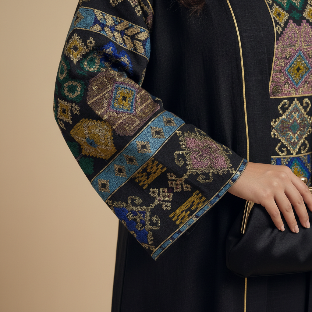 Sleeve detail close-up