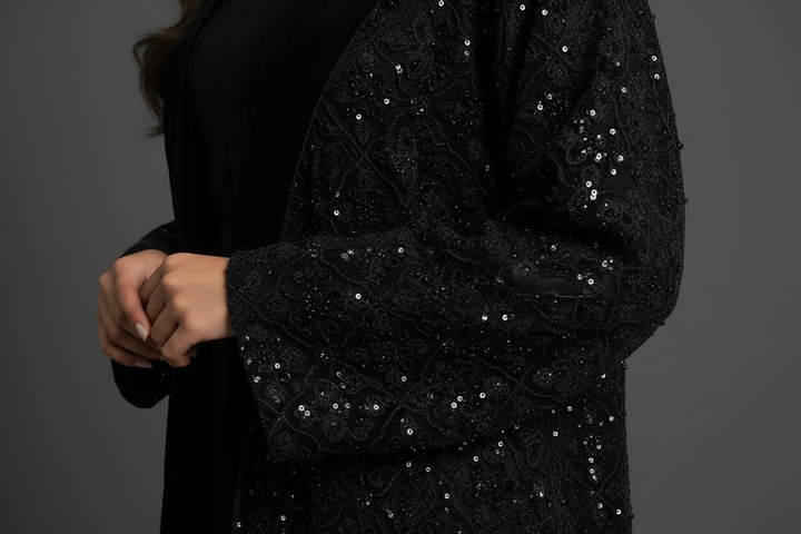 Jacket Bisht - Royal Embroidery - Black