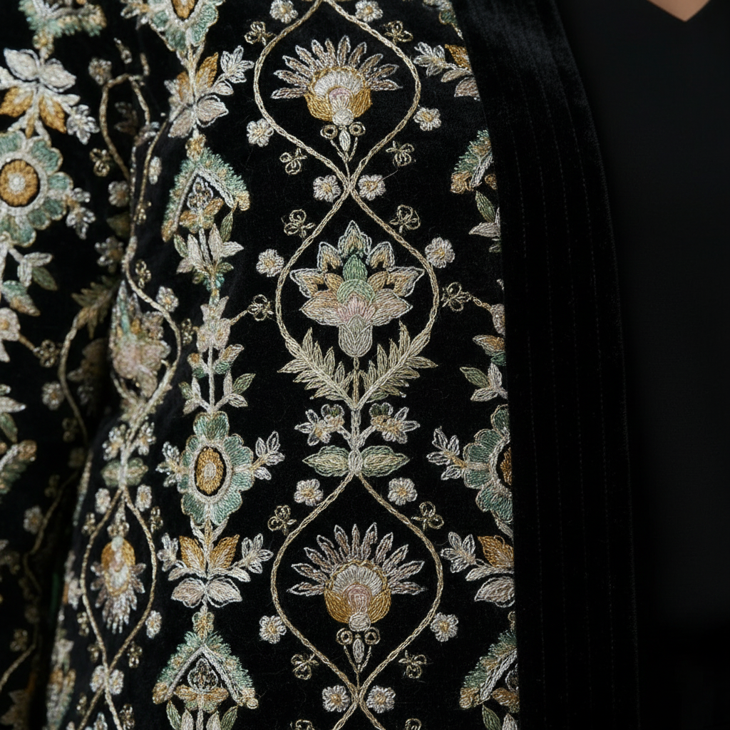 Texture and thread work detail