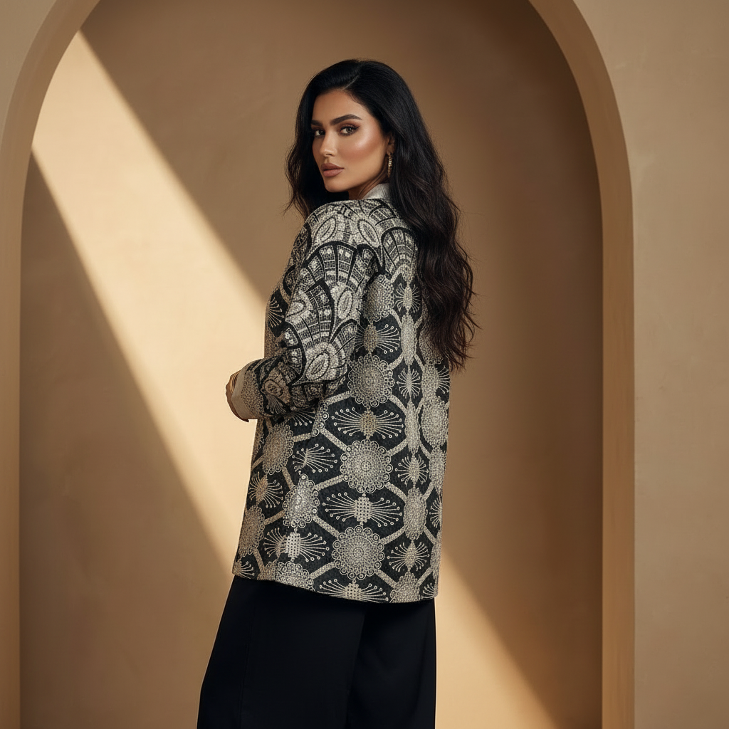 Velvet Embroidered Jacket