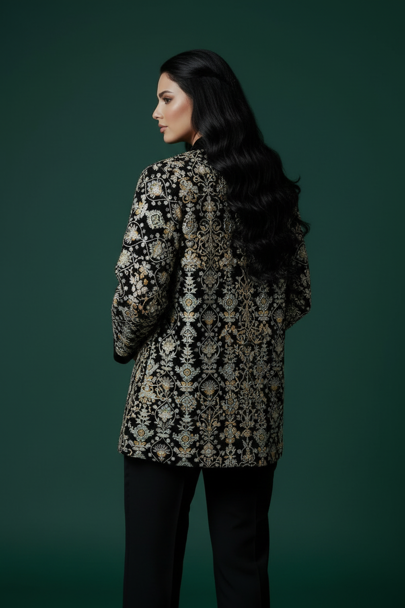 Three-quarter turn showing back detail