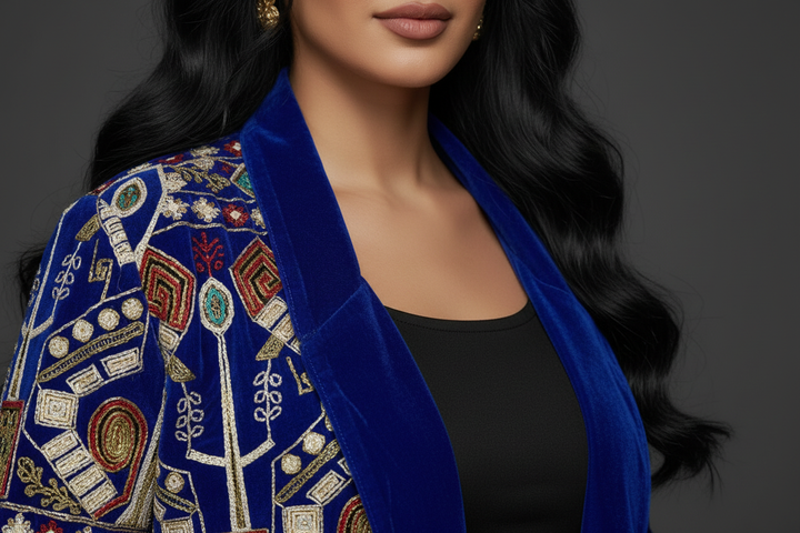 Upper embroidery detail - landscape