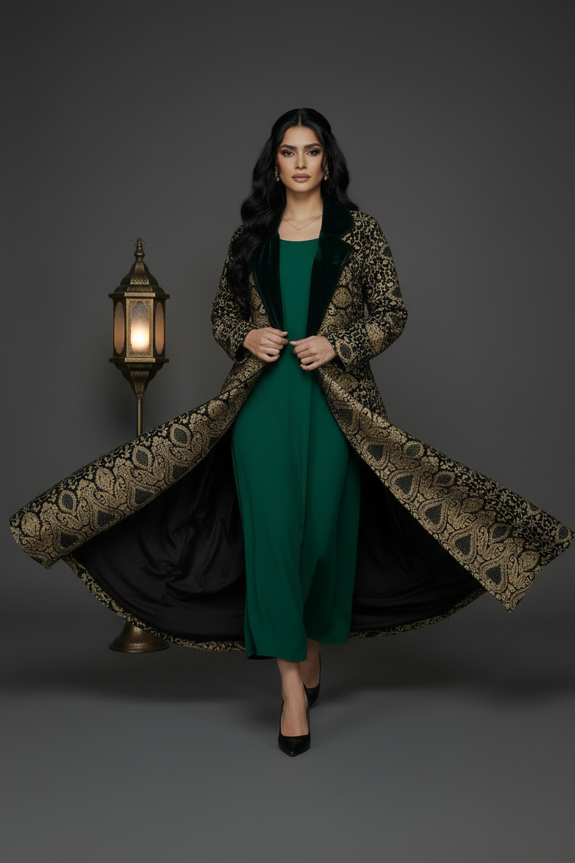 Walking shot - fabric flowing