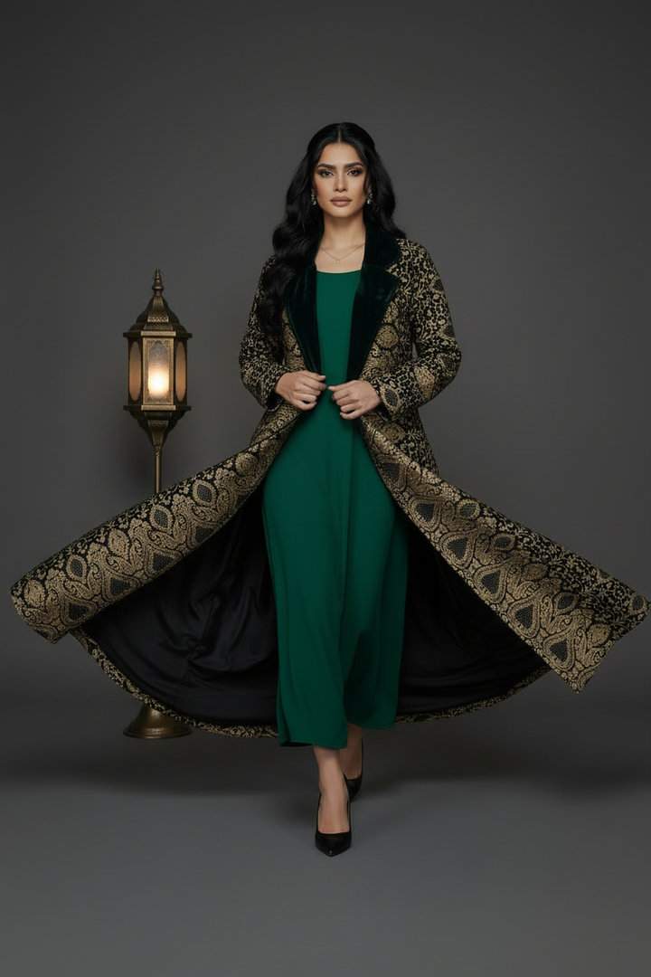 Walking shot - fabric flowing